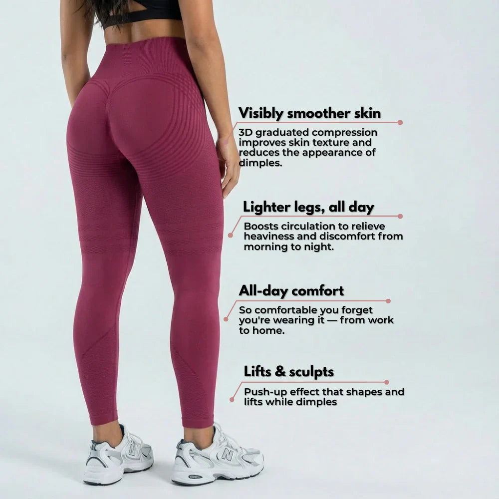 Cellumove 3D Leggings - Burgundy