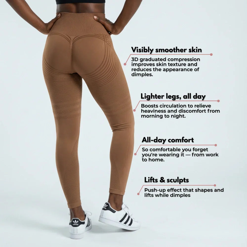 Cellumove 3D Leggings - Brown Coffee