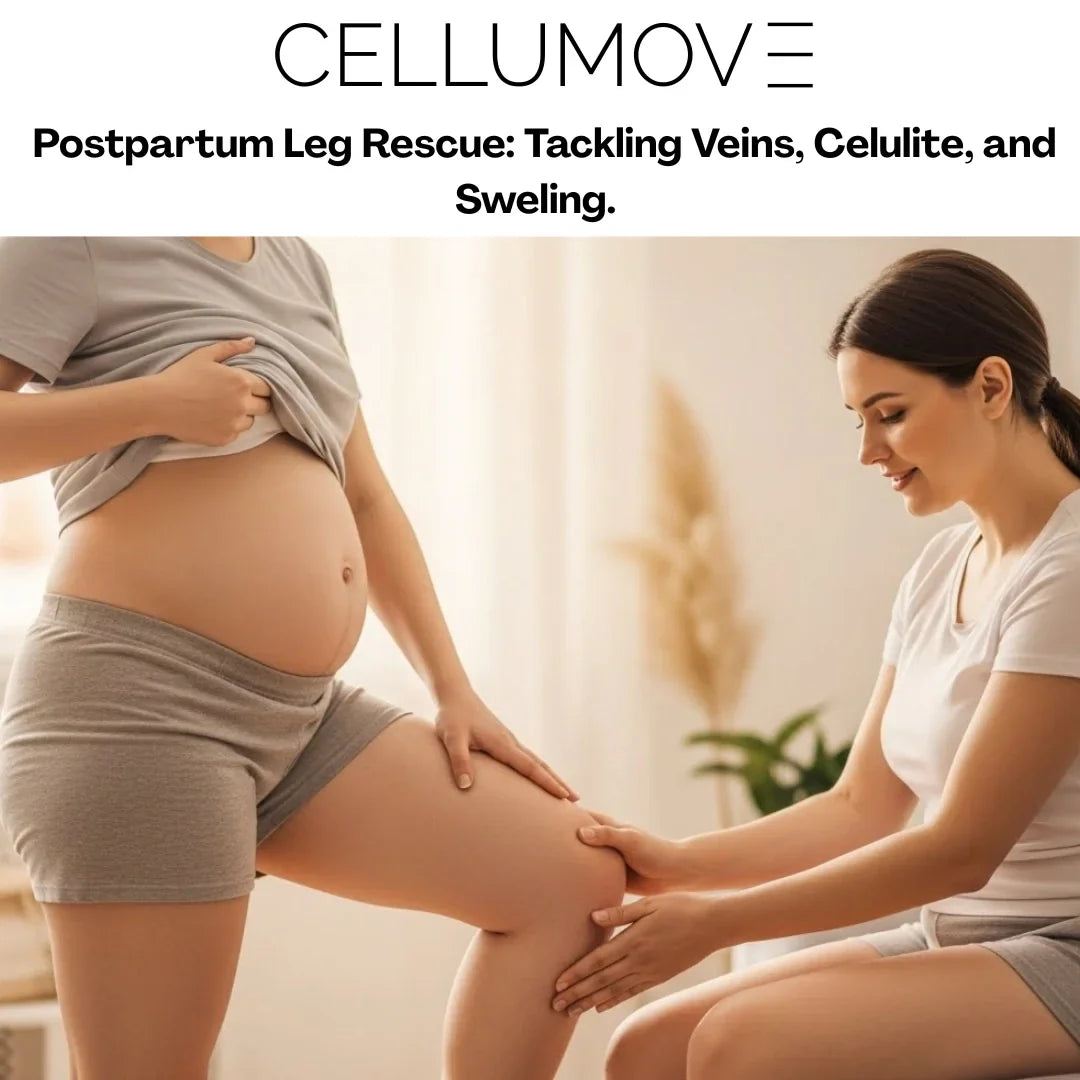 eBook: "Postpartum Leg Rescue: Tackling Veins, Celulite, and Swelling."